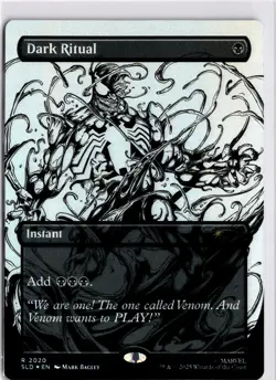 MTG Secret Lair Venom Foil Dark Ritual () (Rainbow Foil) 2020 SLD R NM Scan Magi - Image 1
