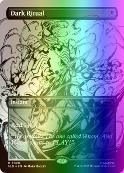 MTG Dark Ritual (2020/3004) Secret Lair Drop Series NM FOIL- Rainbow - Image 1