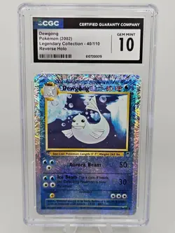 Dewgong 40/110 Legendary Collection Reverse Holo Pokemon CGC 10 Gem Mint Low pop - Image 1