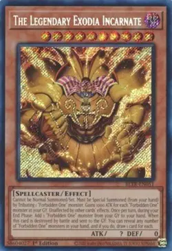 *** THE LEGENDARY EXODIA INCARNATE *** 1ST EDITION SECRET RARE BLTR-EN051 YUGIOH - Image 1