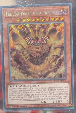 Yu-Gi-Oh the Legendary Exodia Incarnate: Secret Rare Card 1st Edition BLTR-EN051 - Image 1