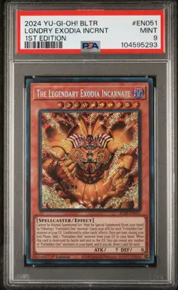 The Legendary Exodia Incarnate BLTR-EN051 Secret 1st Edition Yu-gi-oh PSA 9 *293 - Image 1
