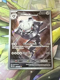 Pokemon TCG - Steelix Illustration Rare 150/132 Me01: Mega Evolution Holo NM - Image 1