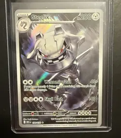 Steelix 150/132 Mega Evolution ME01 Illustration Rare IR Full Art Pokemon TCG NM - Image 1