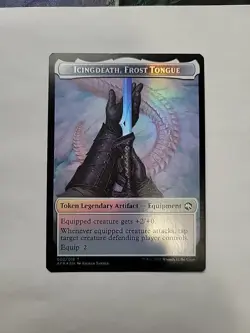 MTG - Devil/Icingdeath, Frost Tongue Foil Token AFR #002 - Image 1