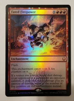 Mtg Avatar The Last Airbender Fated Firepower NM Foil - Image 1