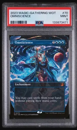 Omniscience (Anime Borderless) Wilds of Eldraine: Enchanting Tales Regular PSA 9 - Image 1