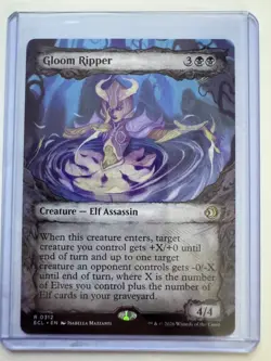Gloom Ripper SHOWCASE Non-Foil #0312 NM/M Lorwyn Eclipsed NM ENG - Image 1