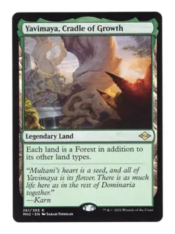 Magic The Gathering: Yavimaya, Cradle of Growth, Modern Horizons 2 NM - Image 1