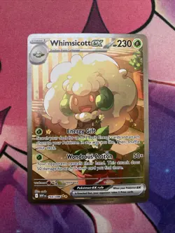 Whimsicott ex 165/086 White Flare Holo Illustration Rare English Pokemon NM WHT - Image 1