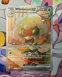Pokemon Whimsicott EX 165/086 Special Illustration Rare (2025 White Flare) NM - Image 1