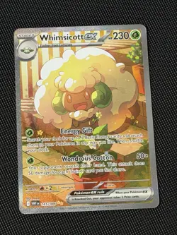 Pokemon TCG SV White Flare Whimsicott ex # 165/086 Special Illustration Rare NM - Image 1