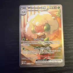 Pokemon Whimsicott EX 165/086 Special Illustration Rare (2025 White Flare) NM - Image 1