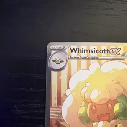 Pokemon Whimsicott EX 165/086 Special Illustration Rare (2025 White Flare) NM - Image 2