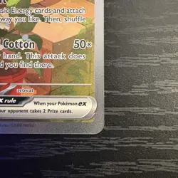 Pokemon Whimsicott EX 165/086 Special Illustration Rare (2025 White Flare) NM - Image 5