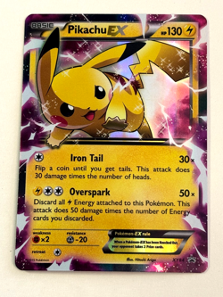 Pikachu EX XY84 Holo Black Star Promo Pokemon NM Card - Image 1