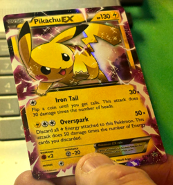 Pikachu EX XY84 Holo Black Star Promo Pokemon NM Card - Image 3