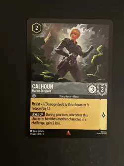 Disney Lorcana - Calhoun Marine Sergeant - 191/204 Azurite Sea TCG NM Rare - Image 1