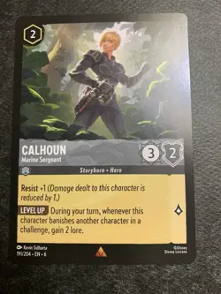 Disney Lorcana - Calhoun - Marine Sergeant 191/204 Azurite Sea Regular Rare NM - Image 1