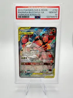 2019 Pokemon S&M Unbroken Bonds Pheromosa & Buzzwole GX #191 and #192 - Image 3