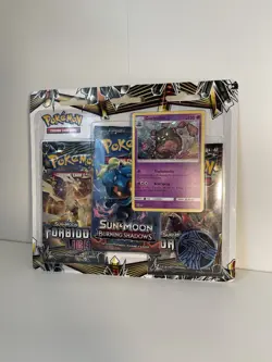 Pokemon Sun & Moon Forbidden Light Garbodor 3-Pack Blister Set - Factory Sealed - Image 1