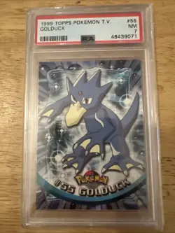 1999 Pokemon Topps TV Golduck Graded PSA 7 - Image 1