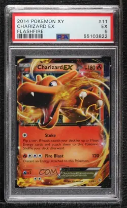 Charizard EX Pokemon XY Flashfire PSA 5 - Image 1