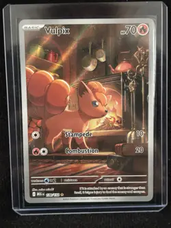 Pokemon TCG Vulpix 138/132 Mega Evolution Full Art Secret Rare - Image 1