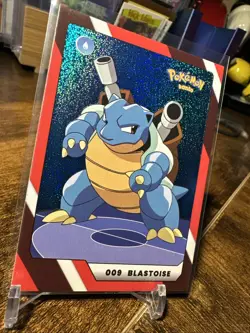 2025 Pokemon Full House Kanto #009 Blastoise Blue Glitter Holo - Image 3