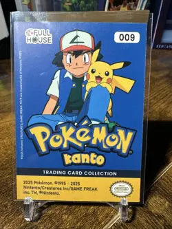 2025 Pokemon Full House Kanto #009 Blastoise Blue Glitter Holo - Image 4