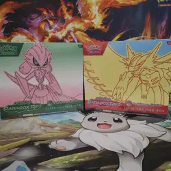 Pokemon Paradox Rift Pokemon Center Elite Trainer Boxes Sealed with Protectors - Image 1