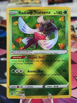 Radiant Tsareena Radiant Rare NM Pokemon Silver Tempest #016/195 - Image 1