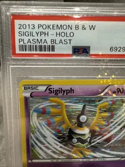 PSA 9 Mint Sigilyph Holo 2013 Pokemon B & W Plasma Blast #41 - Image 2