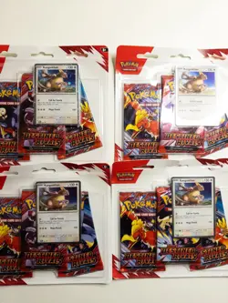 Pokemon Destined Rivals Lot - 1 Booster Bundle, 1 3-Pack Blister, Mewtwo ex Box - Image 5