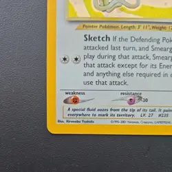 Pokemon TCG Smeargle 11/75 Neo Discovery Unlimited Holo Rare LP - Image 2