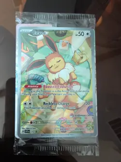 Pokemon Prismatic Evolutions #173 Eevee Center Promo Sealed - Image 1