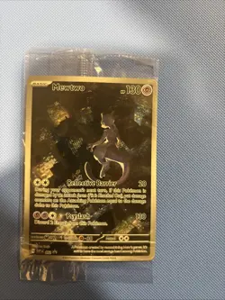 Pokemon 151 Mewtwo 052 Scarlet & Violet UPC Black Star Promo Card Holo Sealed - Image 1