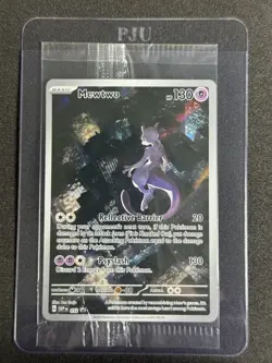 Pokemon 151 Mewtwo 052 Scarlet & Violet UPC Black Star Promo Card Holo Sealed - Image 1
