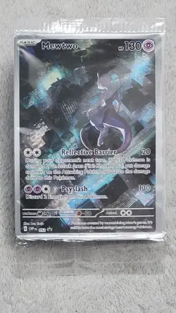 Pokemon 151 Mewtwo 052 Scarlet & Violet UPC Black Star Promo Card Holo Sealed - Image 1