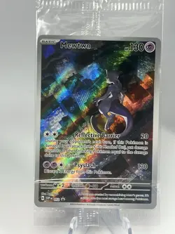 Pokemon 151 Mewtwo 052 Scarlet & Violet UPC Black Star Promo Card Holo Sealed - Image 1