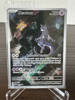 Pokemon 151 Mewtwo 052 Scarlet & Violet UPC Black Star Promo Card Holo Sealed - Image 1