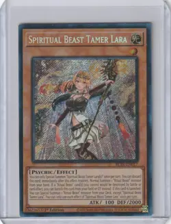 Yugioh BLTR-EN017 Spiritual Beast Tamer Lara - Secret Rare 1st Edition - Image 1
