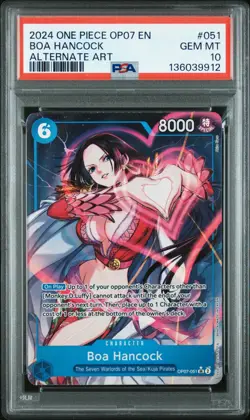 PSA 10 - 2024 ONE PIECE OP07-500 YEARS IN THE FUTURE 051 BOA HANCOCK ALT ART - Image 1