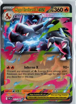 Pokemon TCG: Mega Charizard X ex 013/94 Phantasmal Flames Near Mint - Image 1