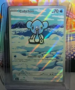 Pokemon TCG - Cubchoo 109/086 Illustration Rare 2025 S&V Black Bolt NM - Image 1
