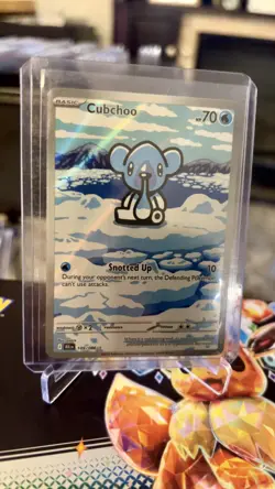 Cubchoo 109/086 Illustration Rare Pokemon TCG SV: Black Bolt NM - Image 1
