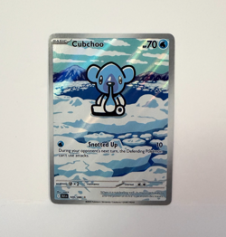 Cubchoo 109/086 Illustration Rare Pokemon TCG SV: Black Bolt NM - Image 1
