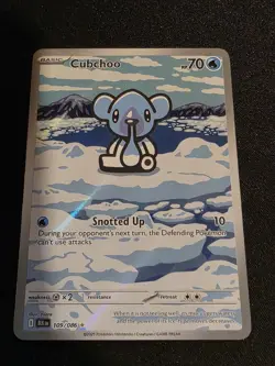 Pokemon TCG Cubchoo 109/086 Black Bolt Illustration Rare *Near Mint* - Image 1