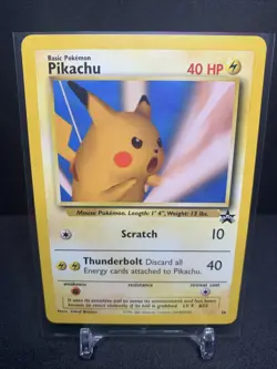 Pokemon TCG Snap Pikachu WOTC Black Star Promo 26 Vintage LP - Image 1