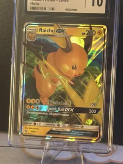 ⚡CGC Gem Mint 10 Raichu GX 20/68 Holo - Hidden Fates Pokemon Card 2019⚡ - Image 2